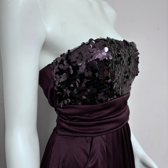 Speechless Strapless Purple sequin formal / prom dress Size 9 - Picture 4 of 6